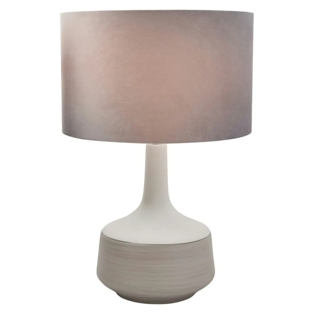 Rome Ceramic Base Table Desk Lamp - Grey