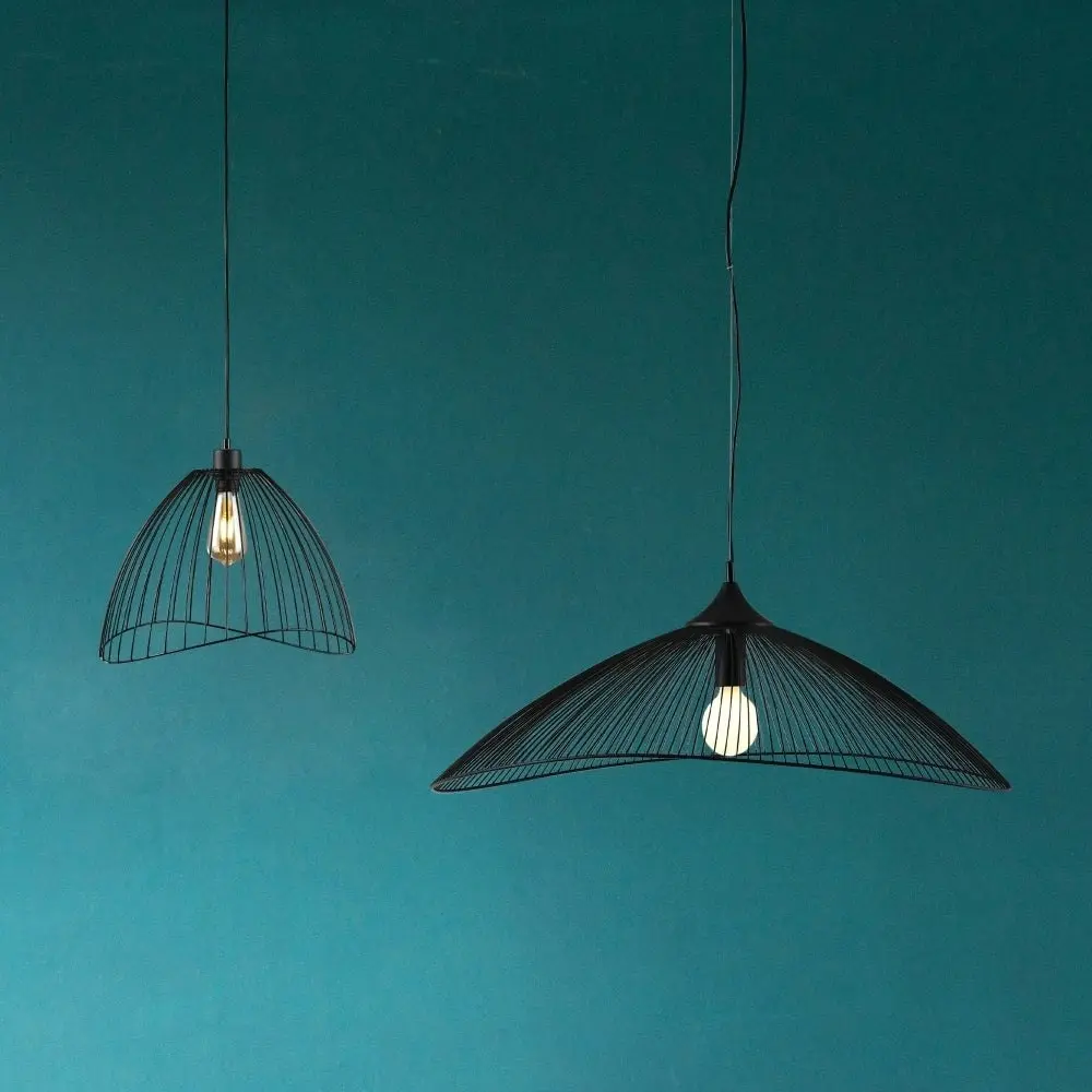 Gale Modern Metal Pendant Lamp Light Black