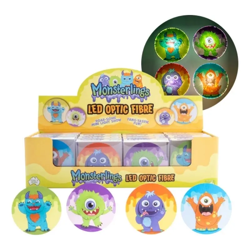 Monsterlings Led Optic Fibre (SENT AT RANDOM)