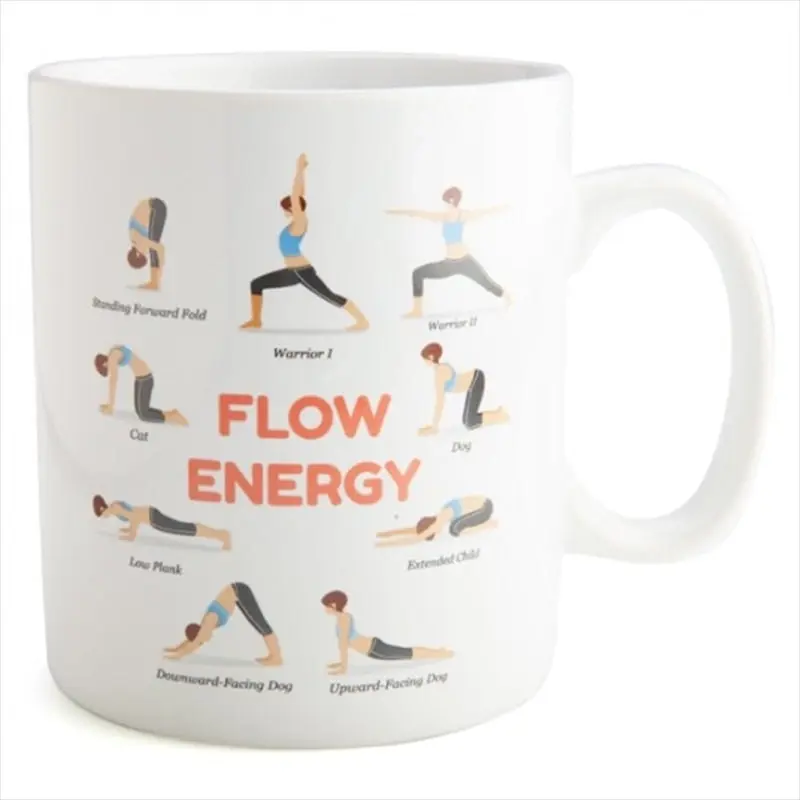 Yoga Poses Giant Coffee Mug