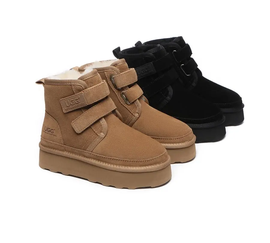 UGG Australian Shepherd Hook and Loop Platform Ugg Boots Women Vigour