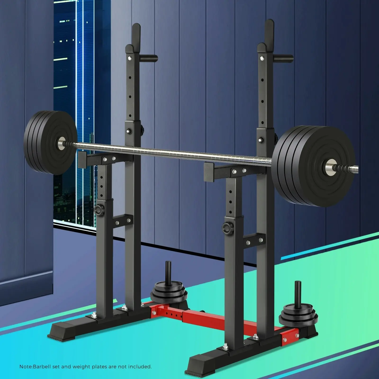 Finex Adjustable Squat Rack Weight Bench Press Barbell Bar Stand Weight Lifting