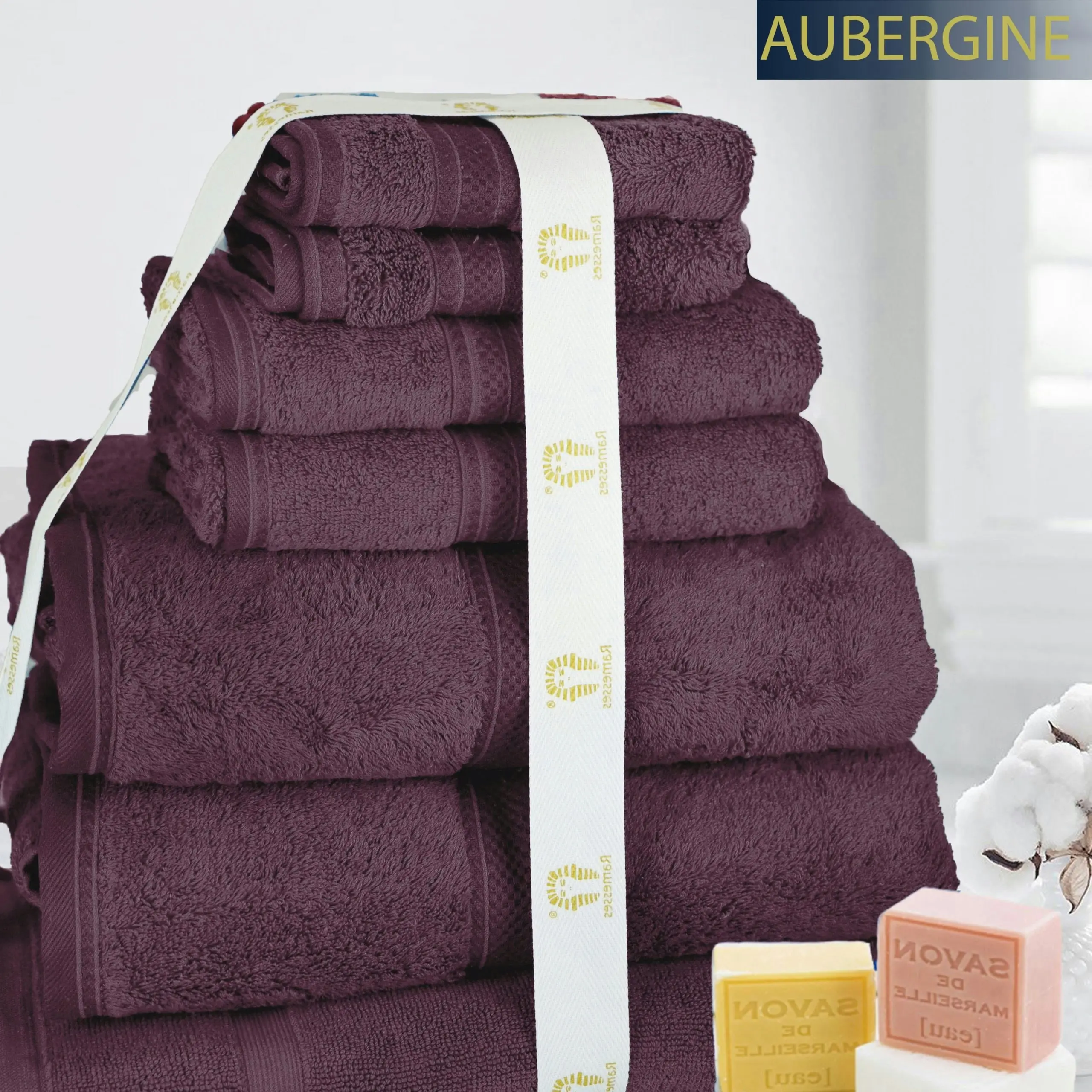 Ramesses 100% Egyptian Cotton 7-Piece Towel set