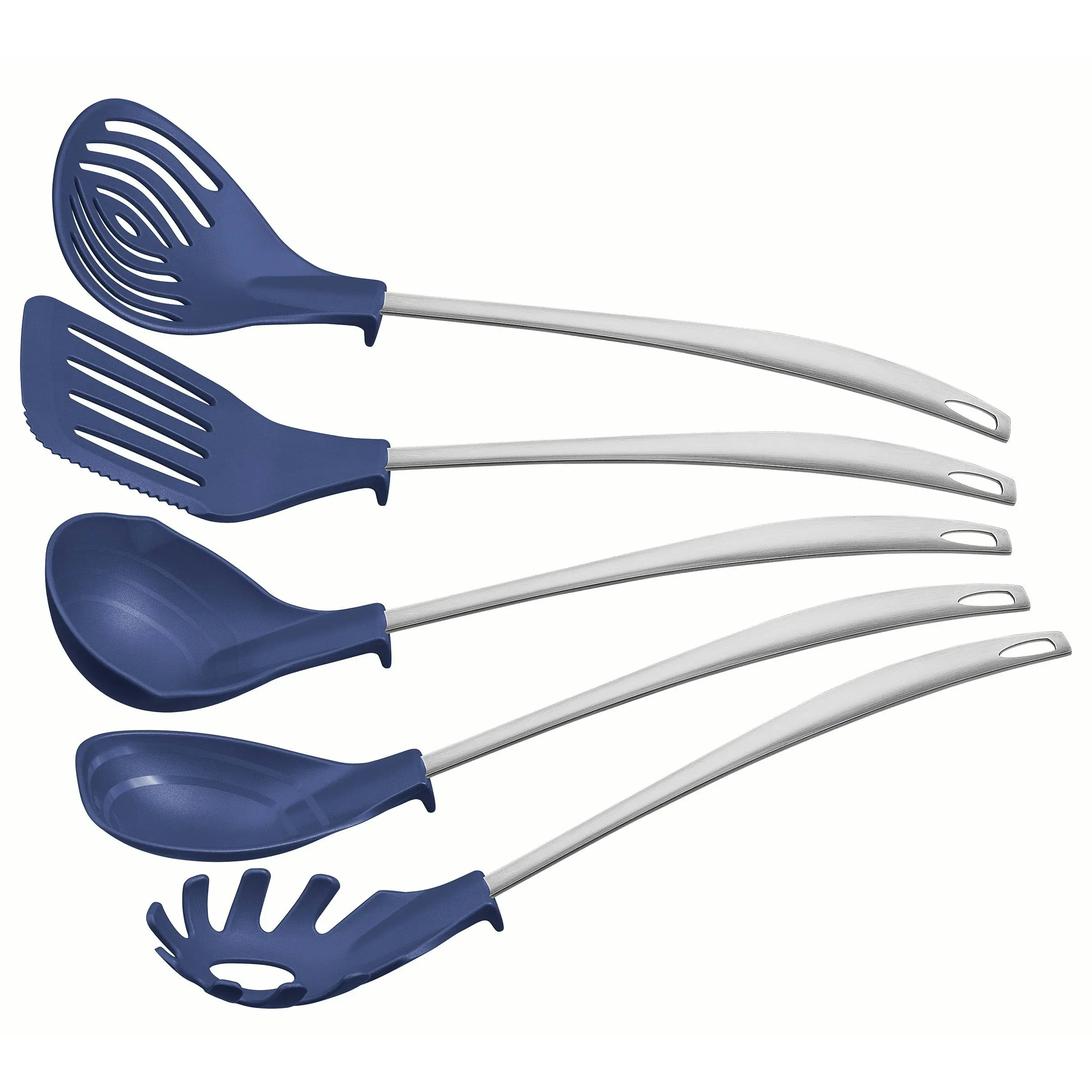 Tramontina Movin 5Pc Blue Nylon Utensil Set