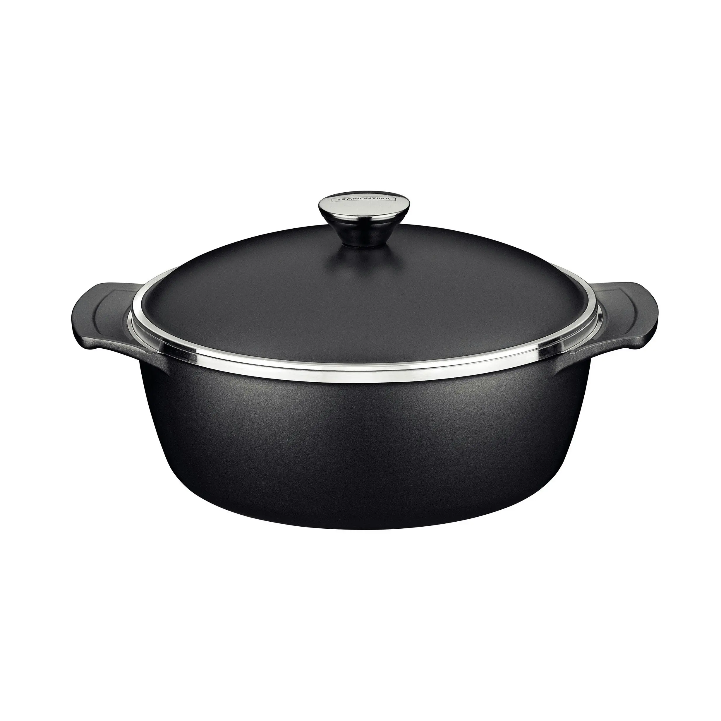 Tramontina Lyon Black Casserole, 24cm, 3.7L