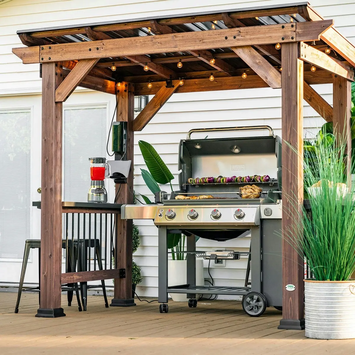 Backyard Discovery Saxony Grill/BBQ Electric Gazebo