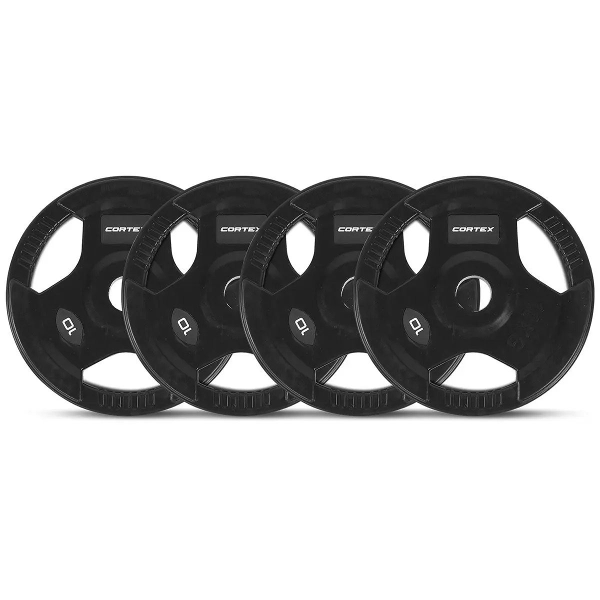 Cortex 10kg Tri-Grip 50mm Olympic Plates (Set of 4)