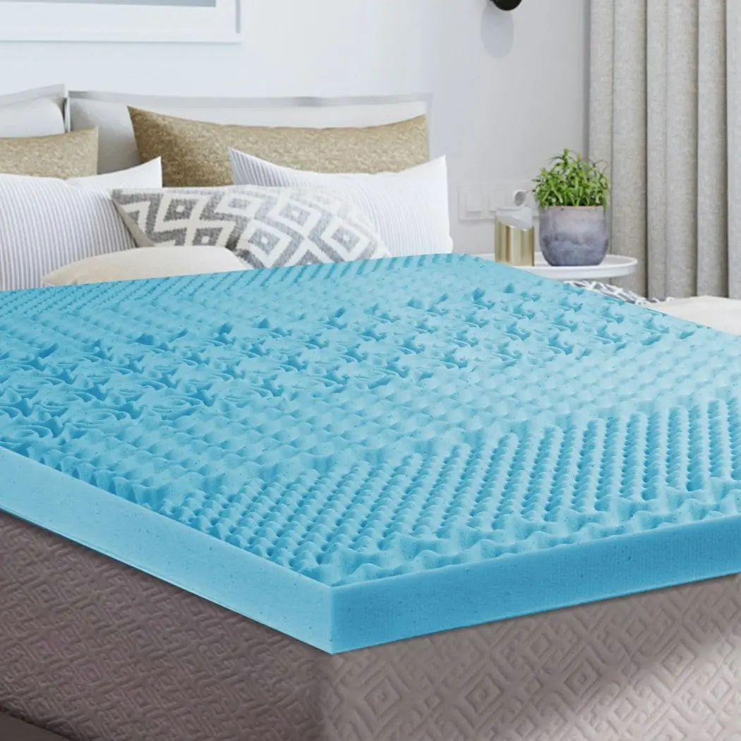 Dreamz 7-Zone Cool Gel Mattress Topper Memory Foam Removable Cover 8CM King