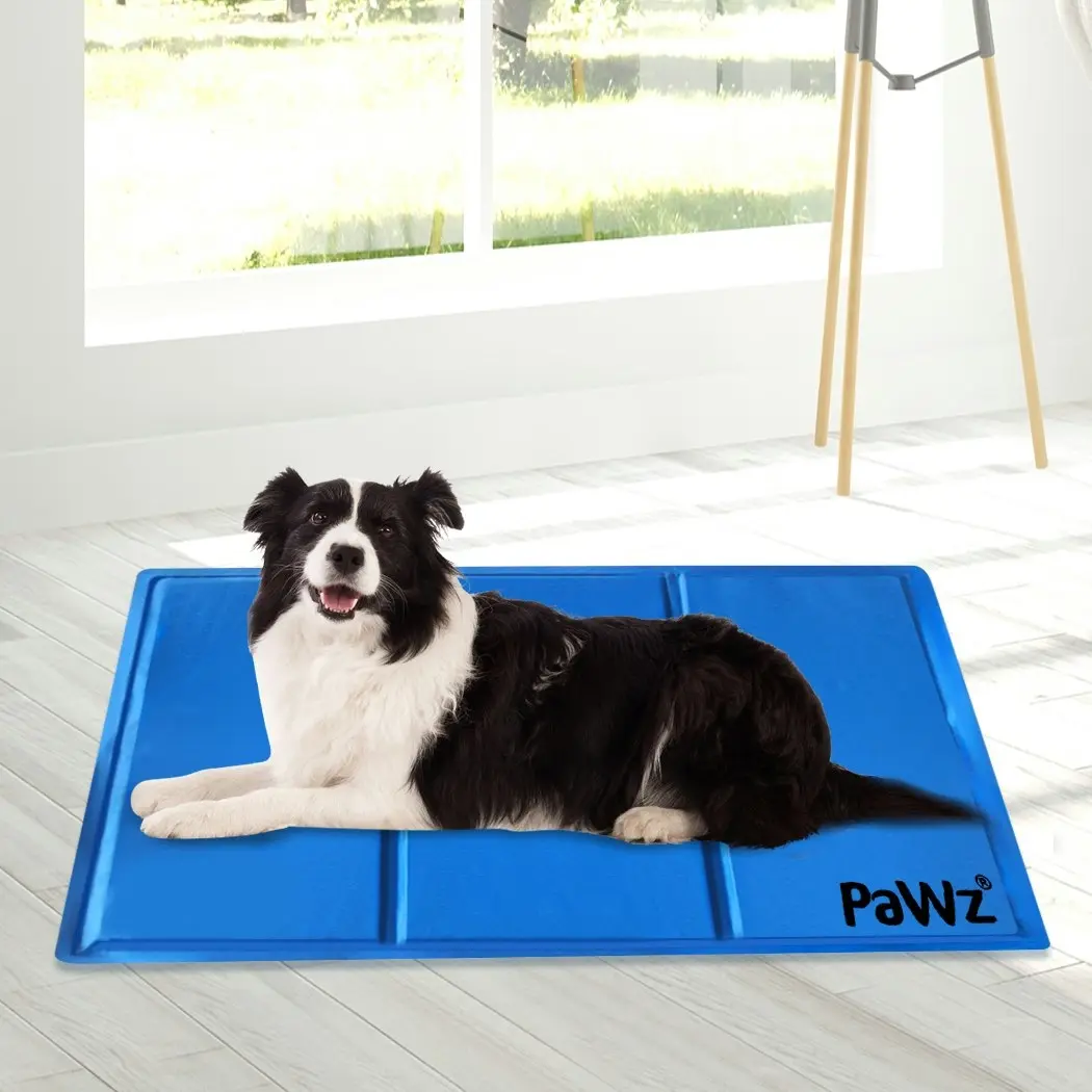 Pawz Pet Cooling Mat Gel Mats Bed Cool Pad Puppy Cat Non-Toxic Beds 90x50cm