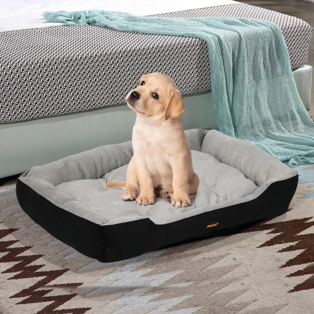 Pawz Pet Bed Dog Beds Bedding Mattress Mat Cushion Soft Pad Pads Mats M Black