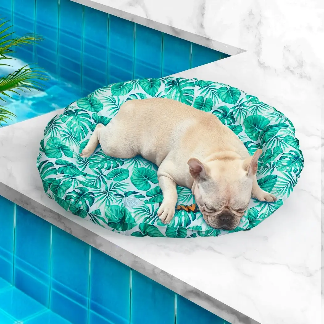 Pawz Pet Cool Gel Mat Cat Bed Dog Bolster Waterproof Self-cooling Pads Summer M