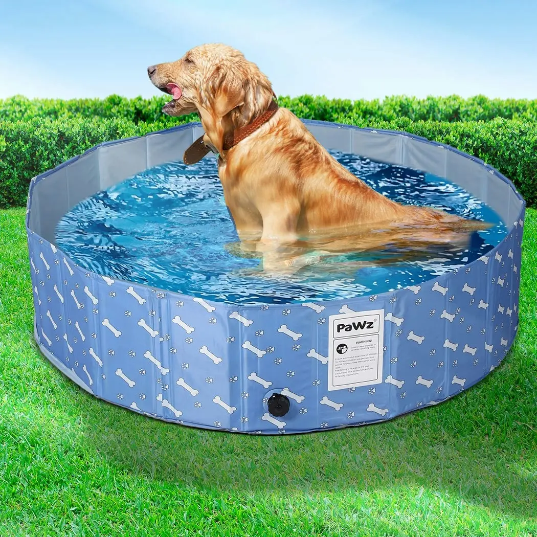 Pawz Folding Swimming Pool Dog Cat Washing Bath Tub Portable Summer Outoor M