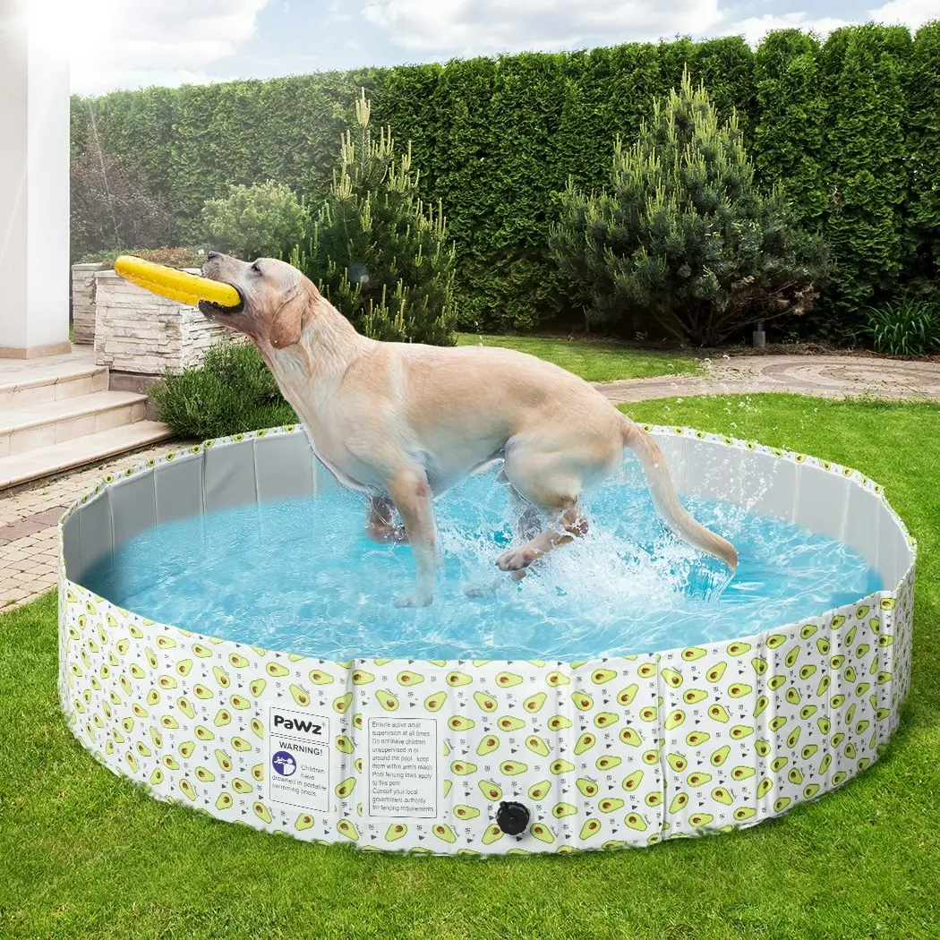 Pawz 120cm Pet Dog Swimming Pool Cat Portable BathTub Kid Shower Washing Folding