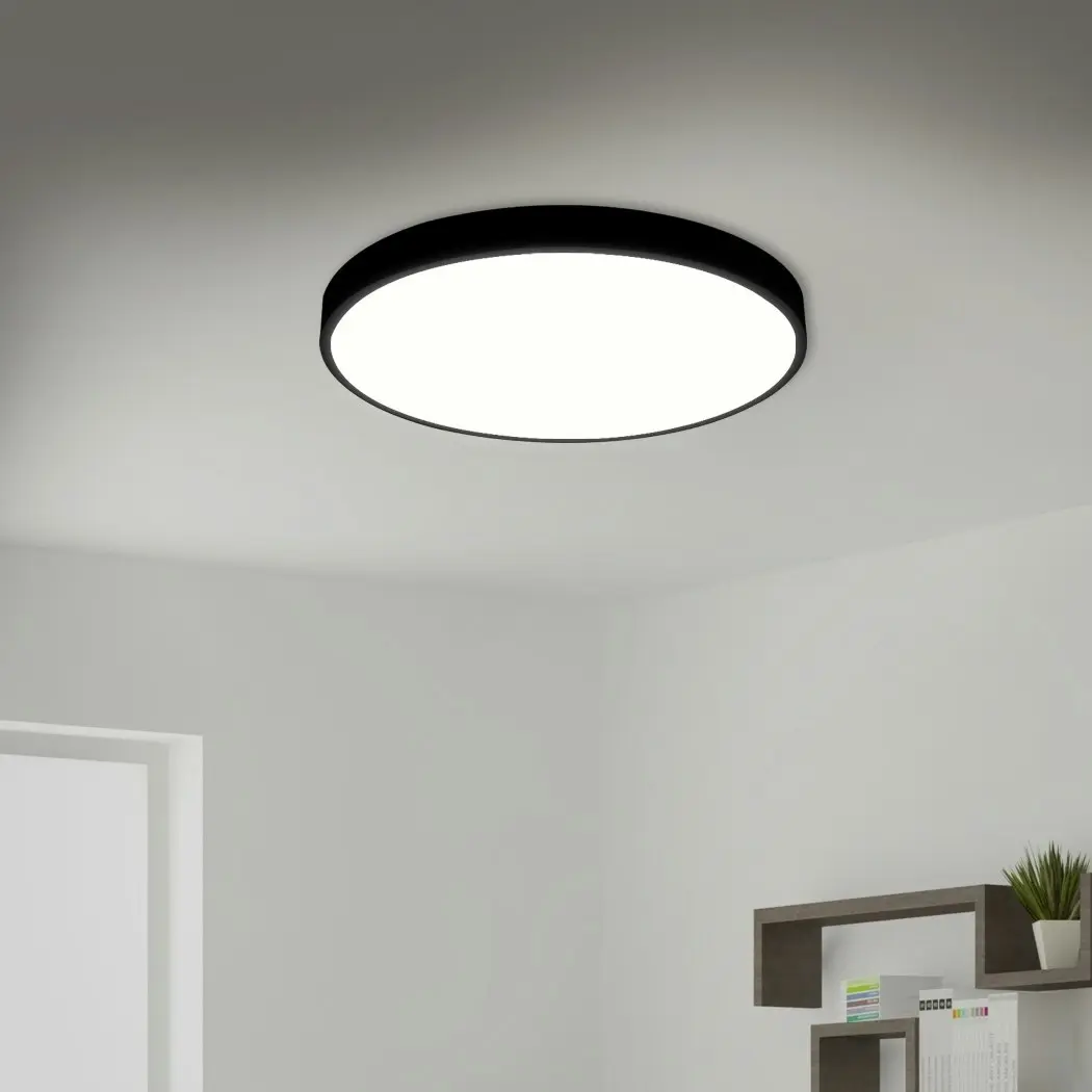 Emitto Ultra-Thin 5CM LED Ceiling Down Light Surface Mount Living Room Black 36W