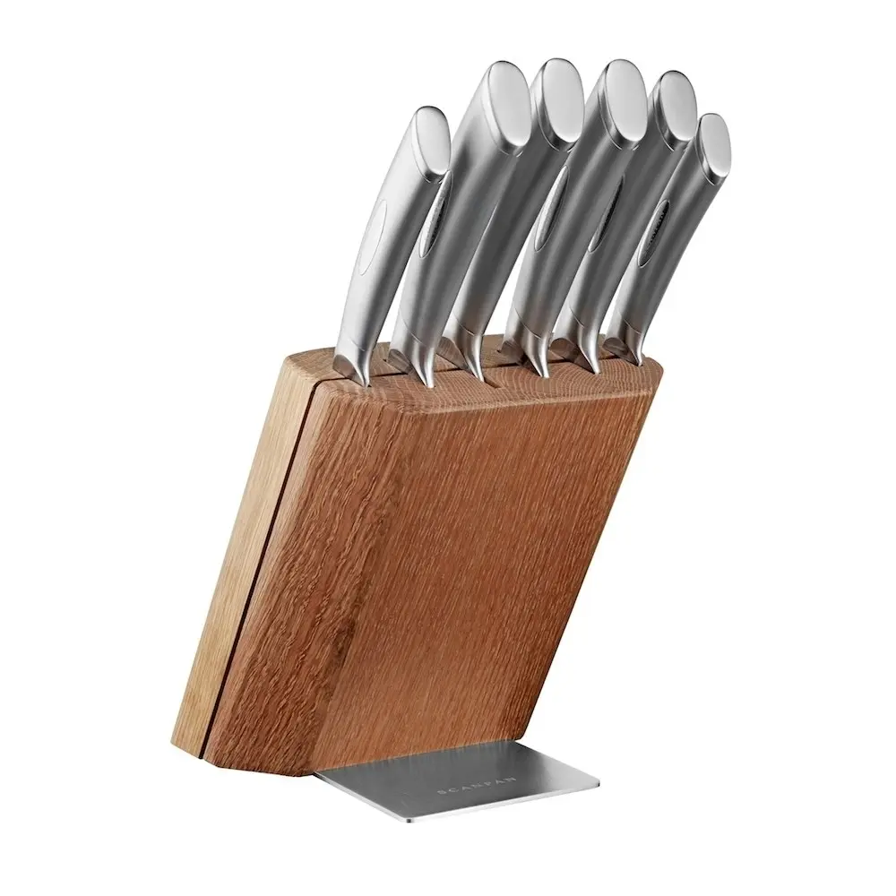 Scanpan Classic Oak 7 Piece Knife Block Set 7pc | 18381