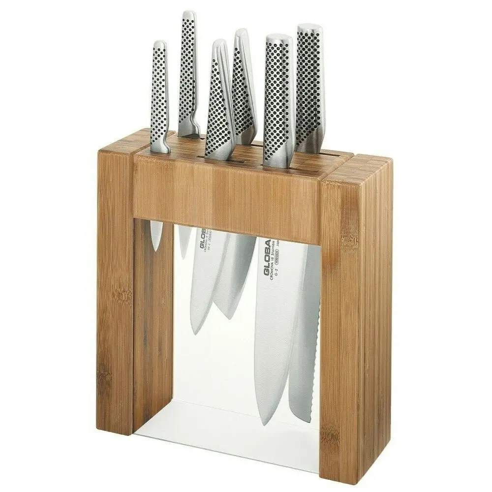 Global Ikasu 7 Piece Knife Block Set 7pc Made in Japan