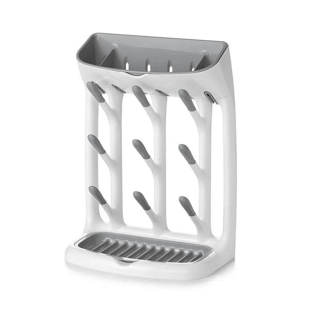 OXO Tot Space Saving Drying Rack | Grey Bottles Feeding Cups