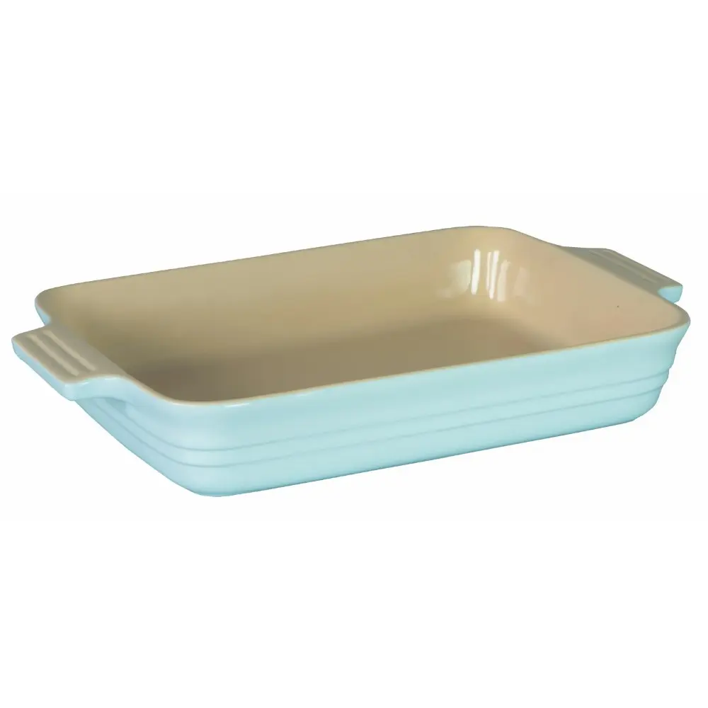 Chasseur La Cuisson 32cm x 24cm x 6cm Large Rectangular Baker - Duck Egg Blue