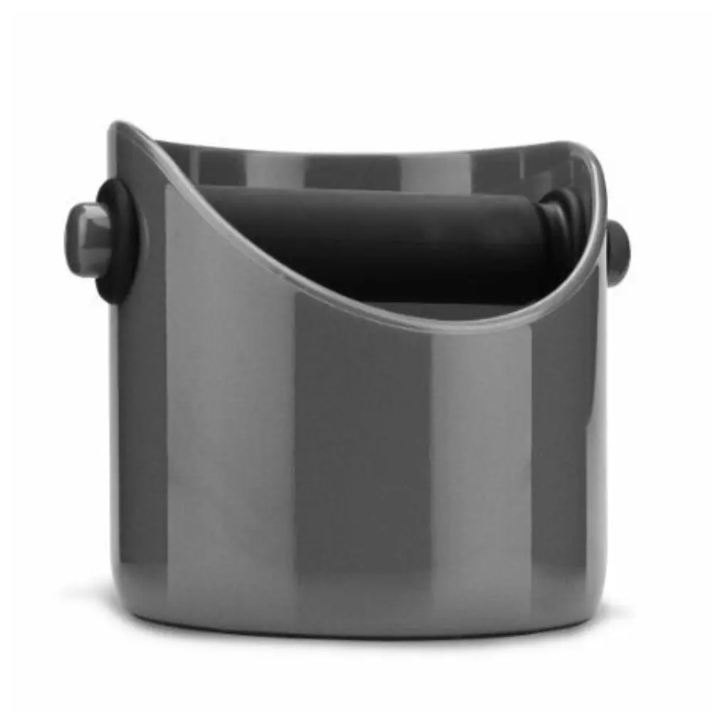 Grindenstein Coffee Knock Box Grinds Tamper Waste Bin | Grey