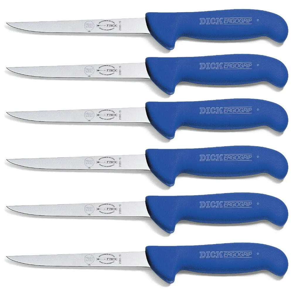 F DICK Ergogrip 6" / 15cm Flexible Boning Knife 8298015 | Set of 6