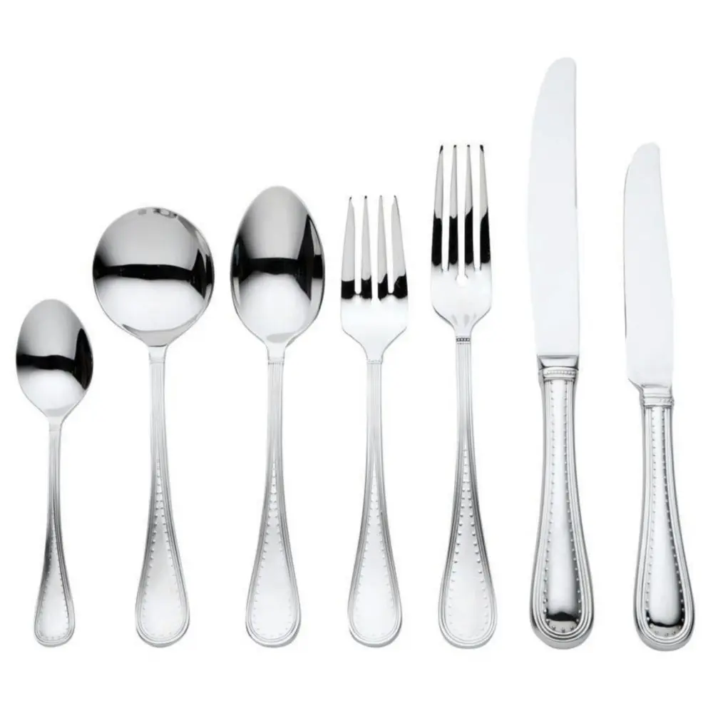 Verg Wang Wedgewood 56 Piece Stainless Steel Grosgrain Cutlery Set 56pc