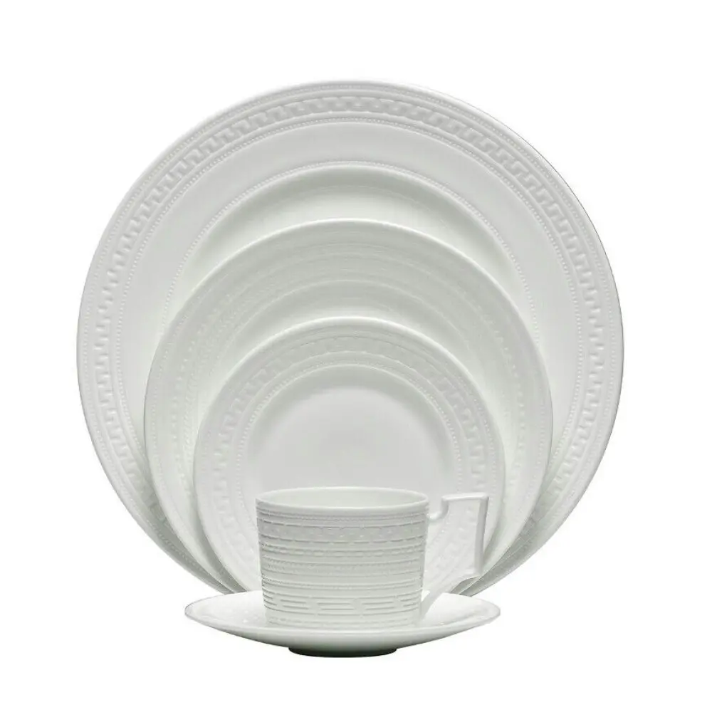 Wedgwood Intaglio 5pc Place Setting Set of 5 | White