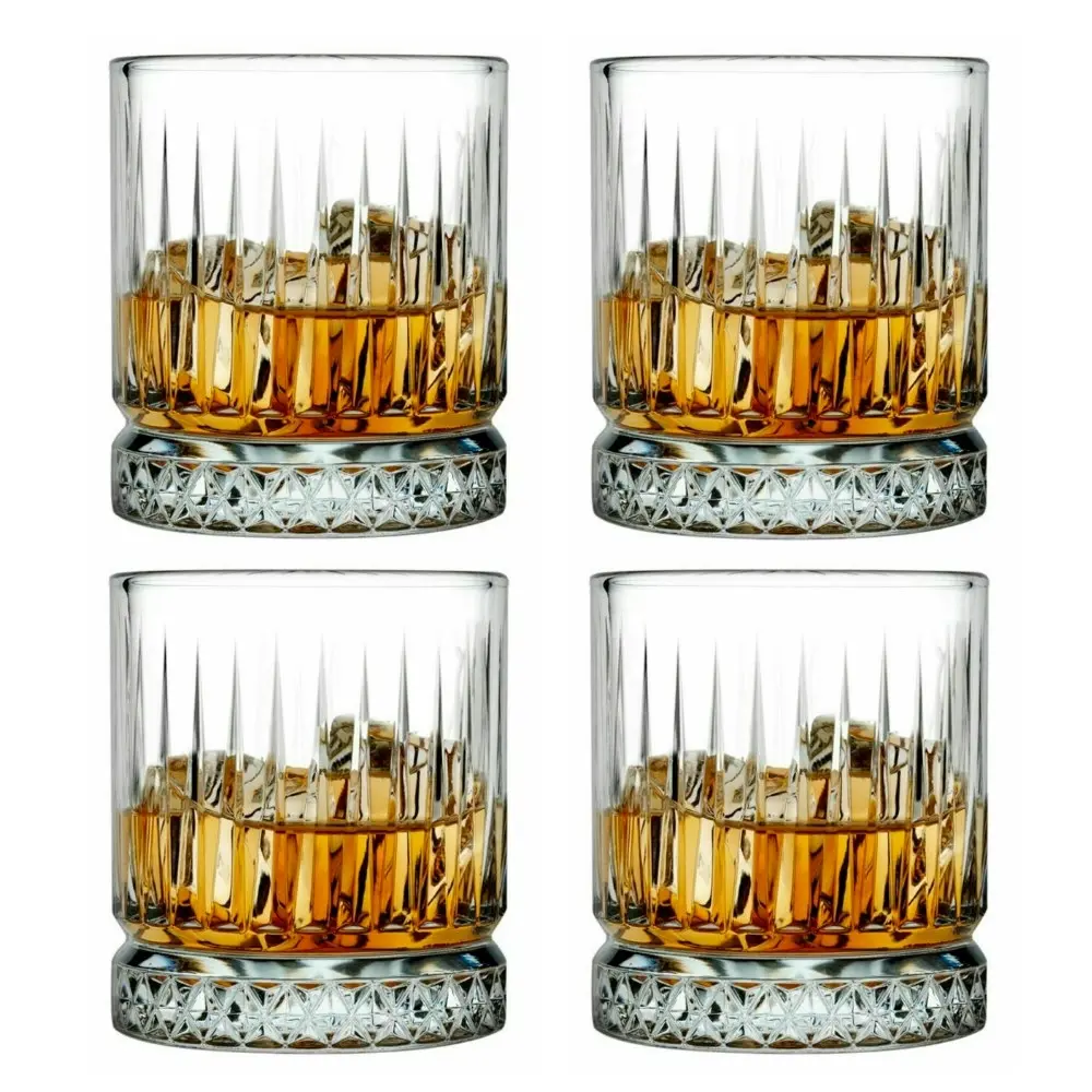 Pasabahce Elysia Whiskey Glass Tumbler 355ml | Set of 4