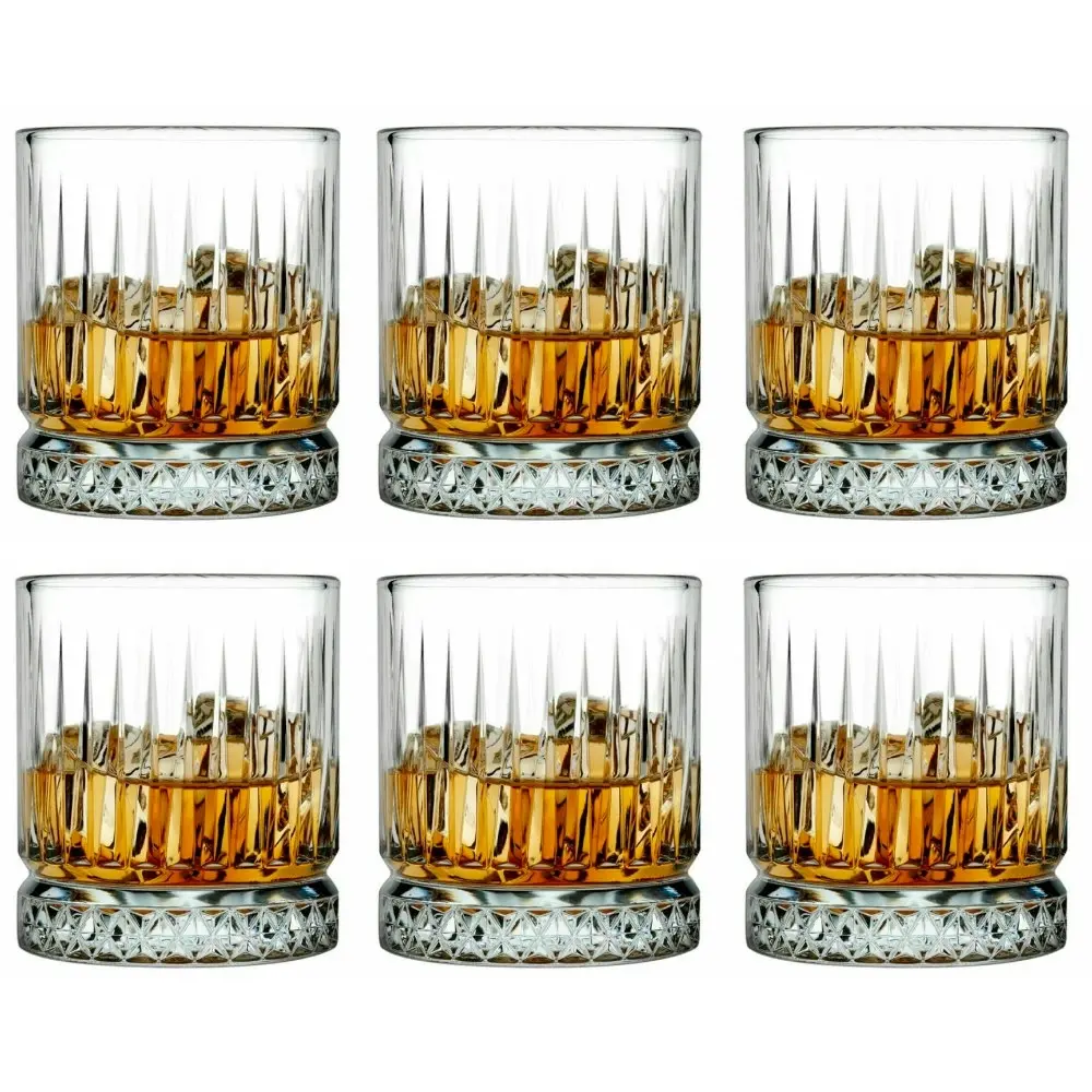 Pasabahce Elysia Whiskey Glass Tumbler 355ml | Set of 6