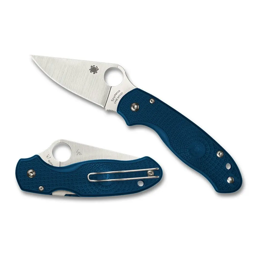 Spyderco Para 3 Plain Blade Folding Knife Ysc223pcbl