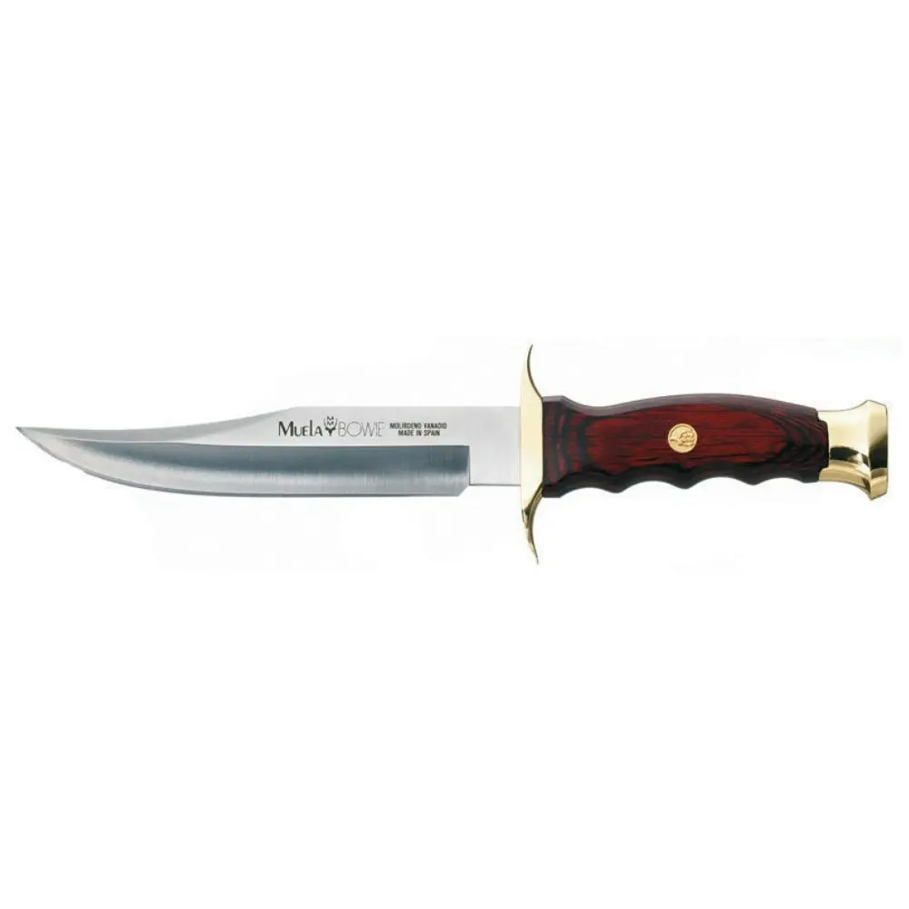 New Muela Bowie 14 Hunting Fishing Knife | Coral Wood Handle