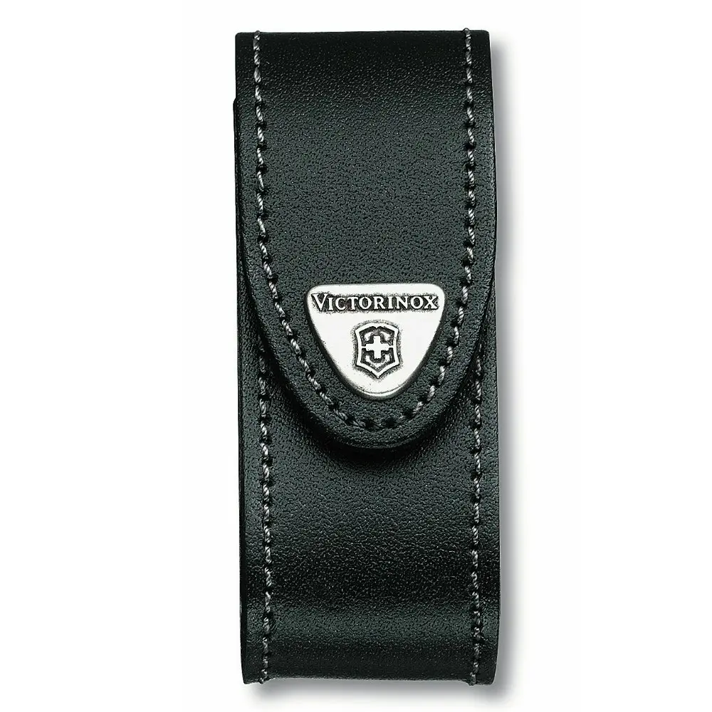 Victorinox Swiss Army Knife 2-4 Layer Leather Sheath Pouch Black