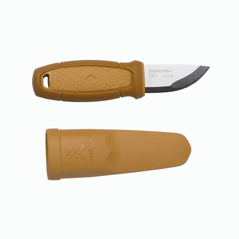 Morakniv Eldris Stainless Steel Outdoor Knife + Sheath | Yellow YKM12650