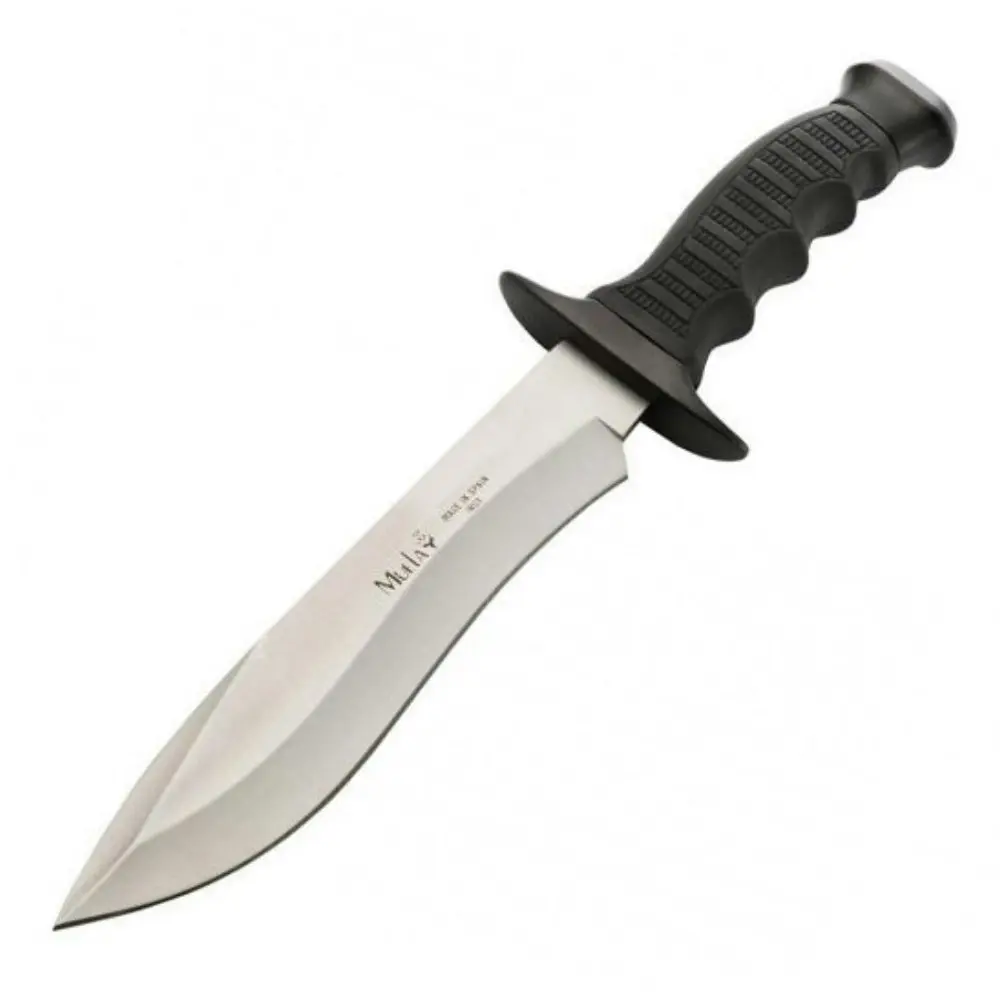 Muela Tactical 18 Fishing Hunting Knife | Black Zamak / Rubber Handle YM85181