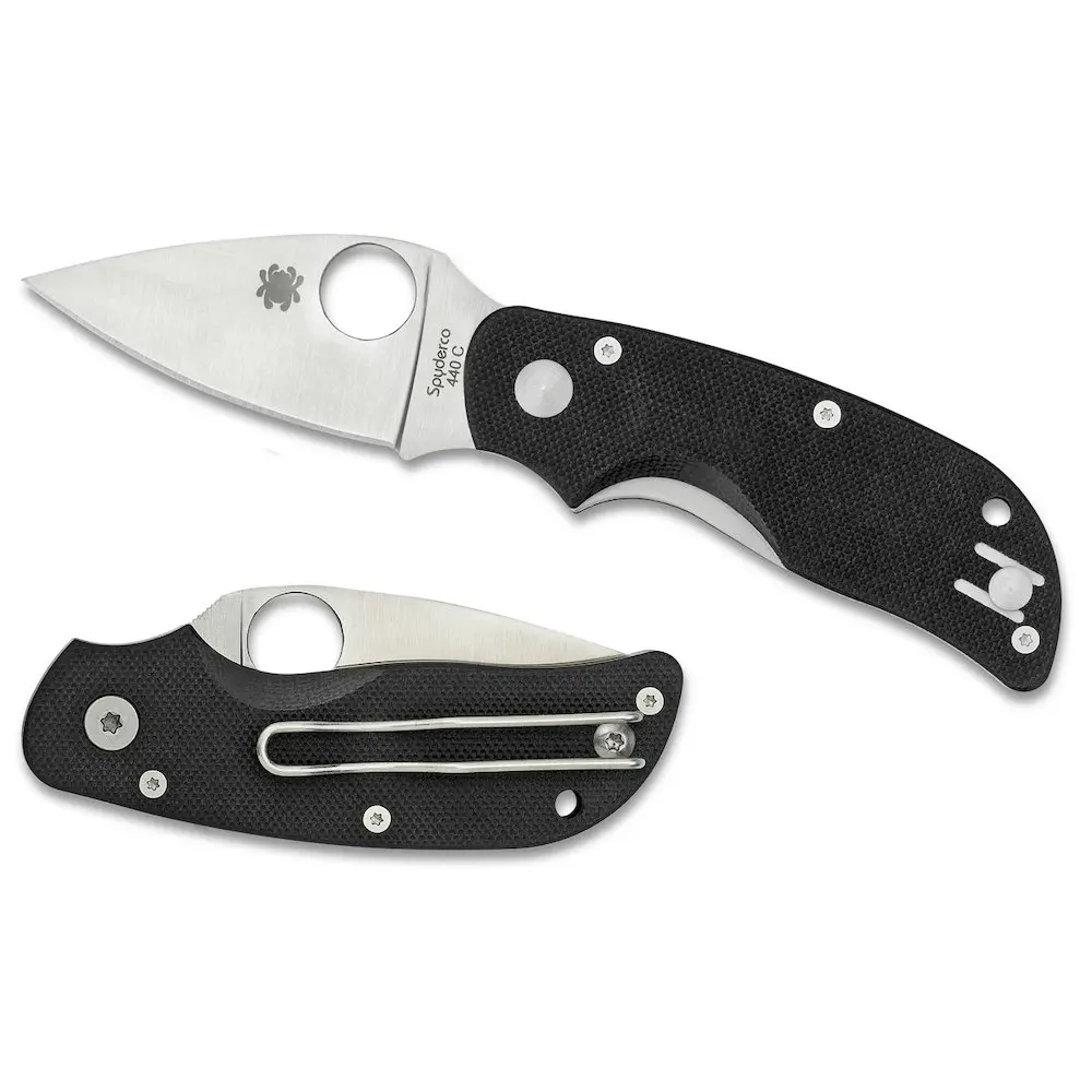 Spyderco Cat G-10 Black - Plain Blade YSC129GP