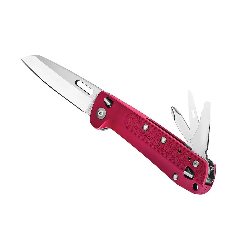 Leatherman Free K2 Multi-Tool & Pocket Knife | 8 Tools Crimson