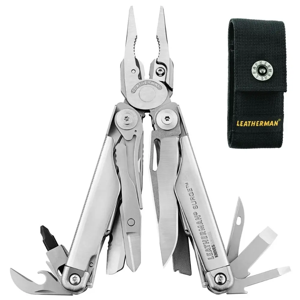 New Leatherman Surge Stainless Steel Multi Tool & Nylon Sheath