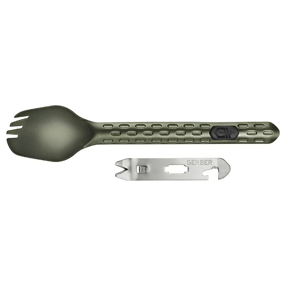 Gerber Devour Spork Camping Fishing Hiking Utensil | Green 31003423