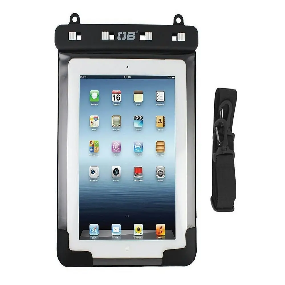 Overboard Waterproof Tablet / iPad Case Large | Black AOB1086