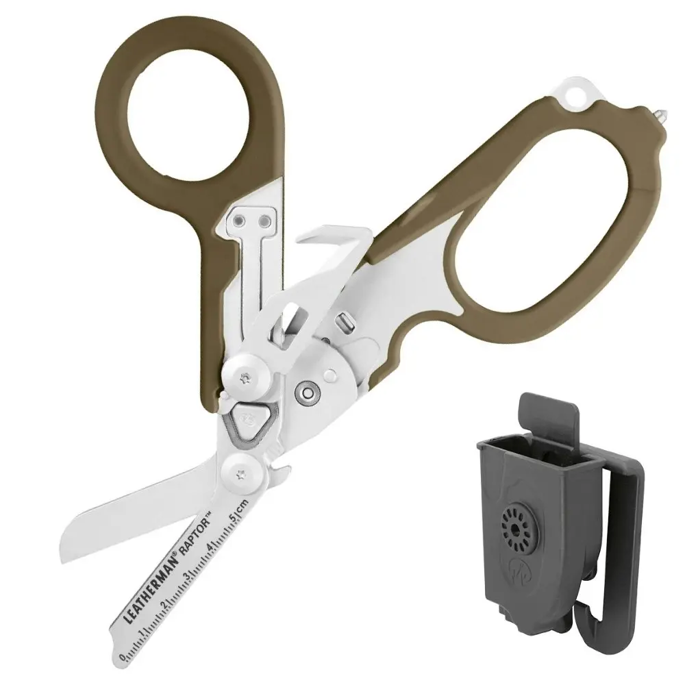 Leatherman Raptor Multi Tool Folding Shears & Holster | Tan