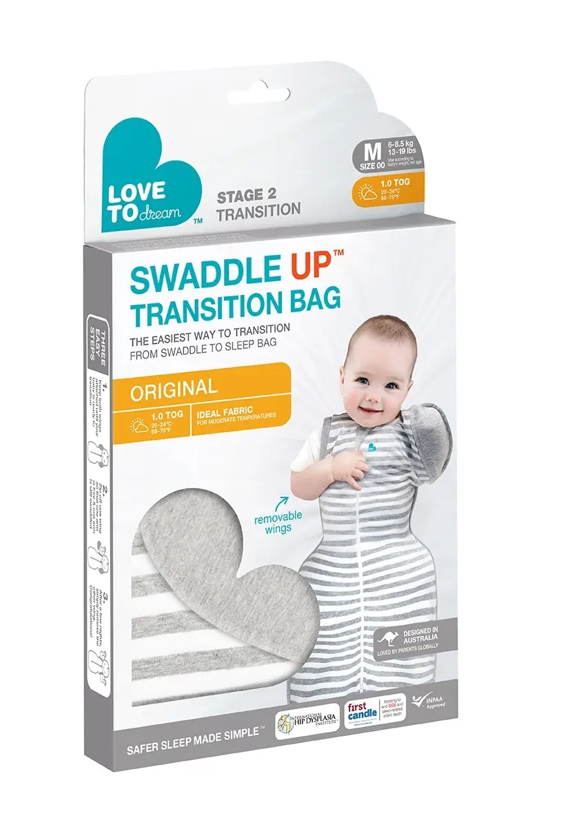 Love to Dream Swaddle UP Transition Bag Original 1.0Tog Grey M