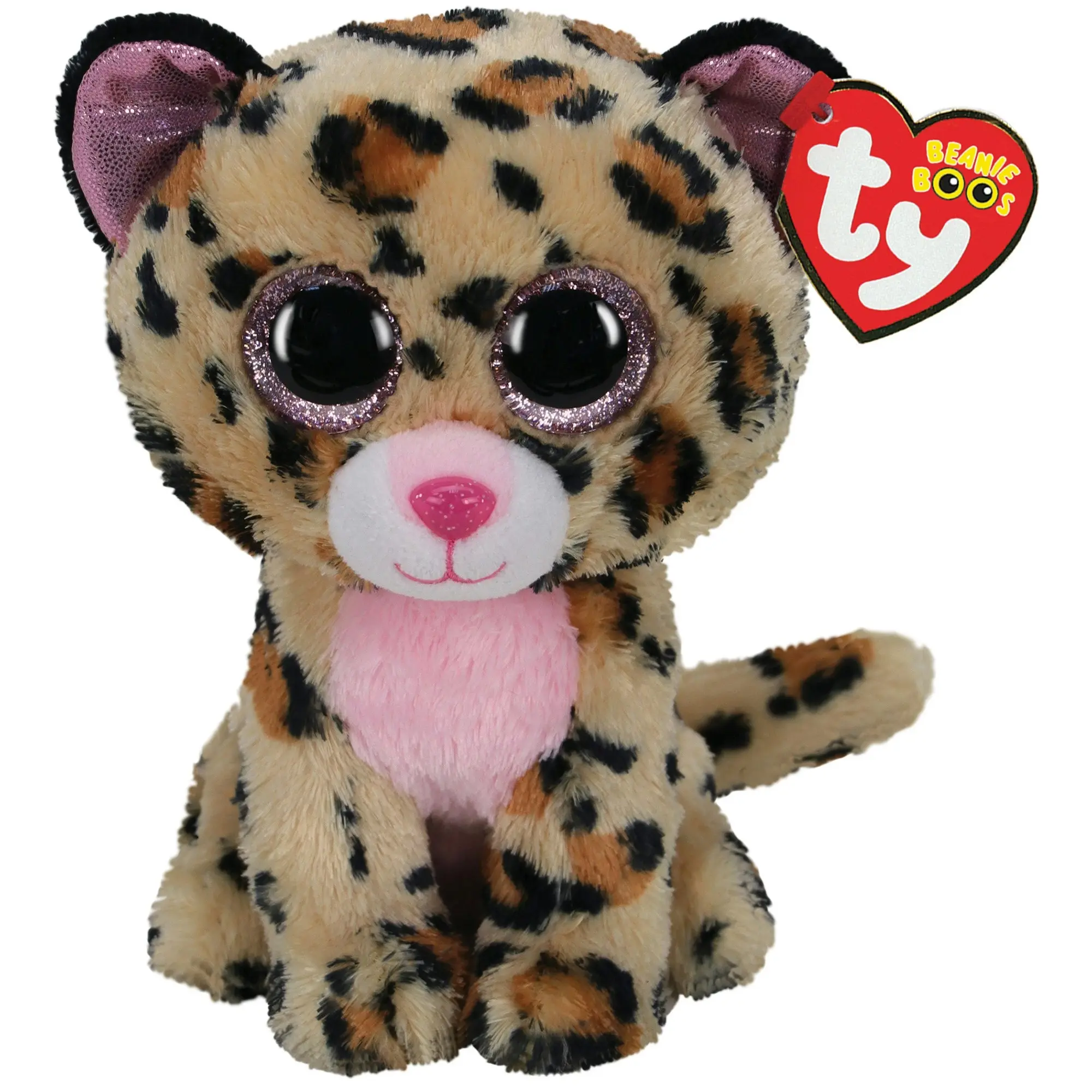 Ty Beanie Boos Med Livvie Leopard