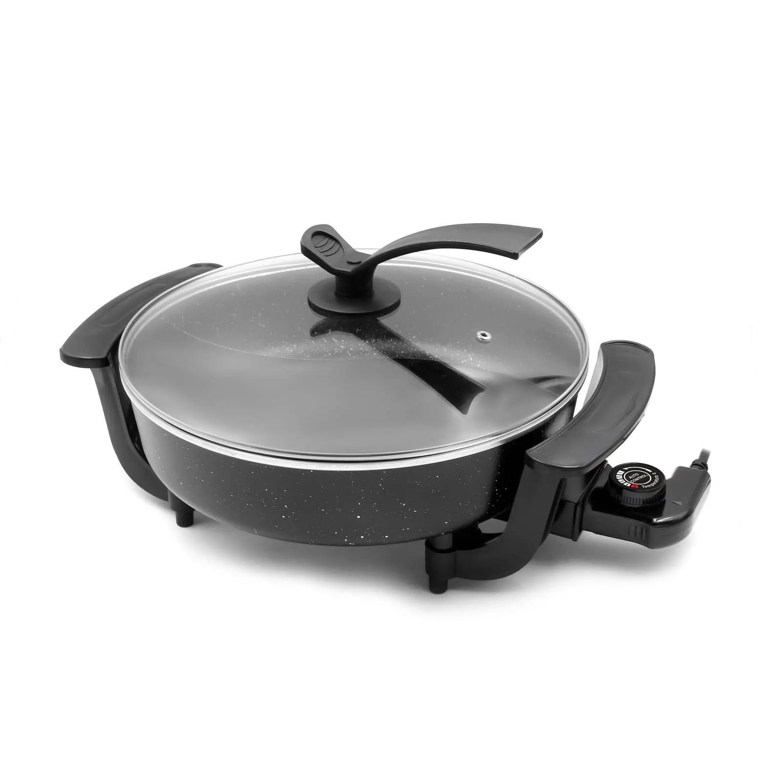 Electric Fry Pan with Cooking Divider, 3.5L Capacity, Non-Stick