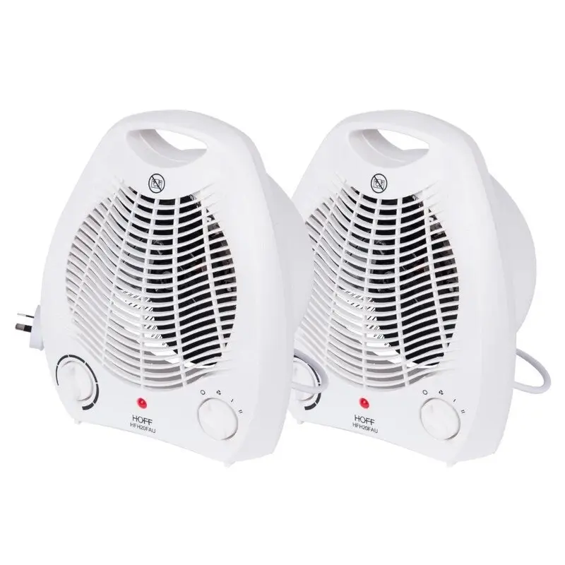 HOFF 2000W Upright Fan Heater Pack of 2