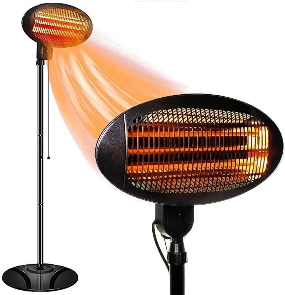 Heller 2000W Portable Electric Patio Heater/Floor Pedestal - HPH2000