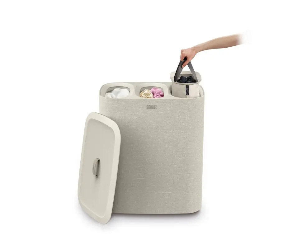 Joseph Joseph Tota Trio 90L Laundry Basket - Ecru