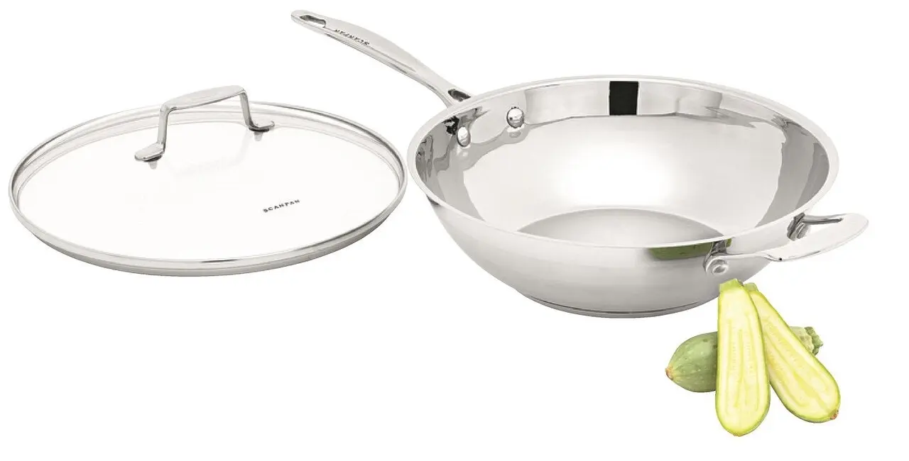 Scanpan IMPACT Covered Wok Chef Pan 32cm