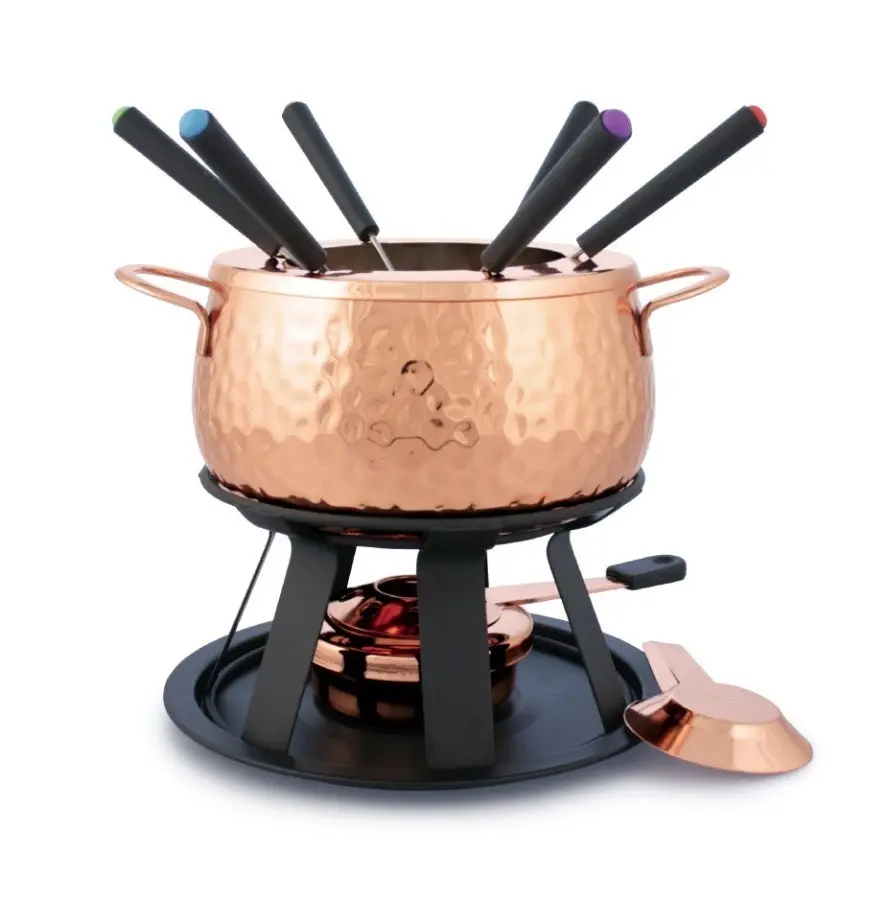 Swissmar 75840 11 Piece Fondue Set COPPER Copper