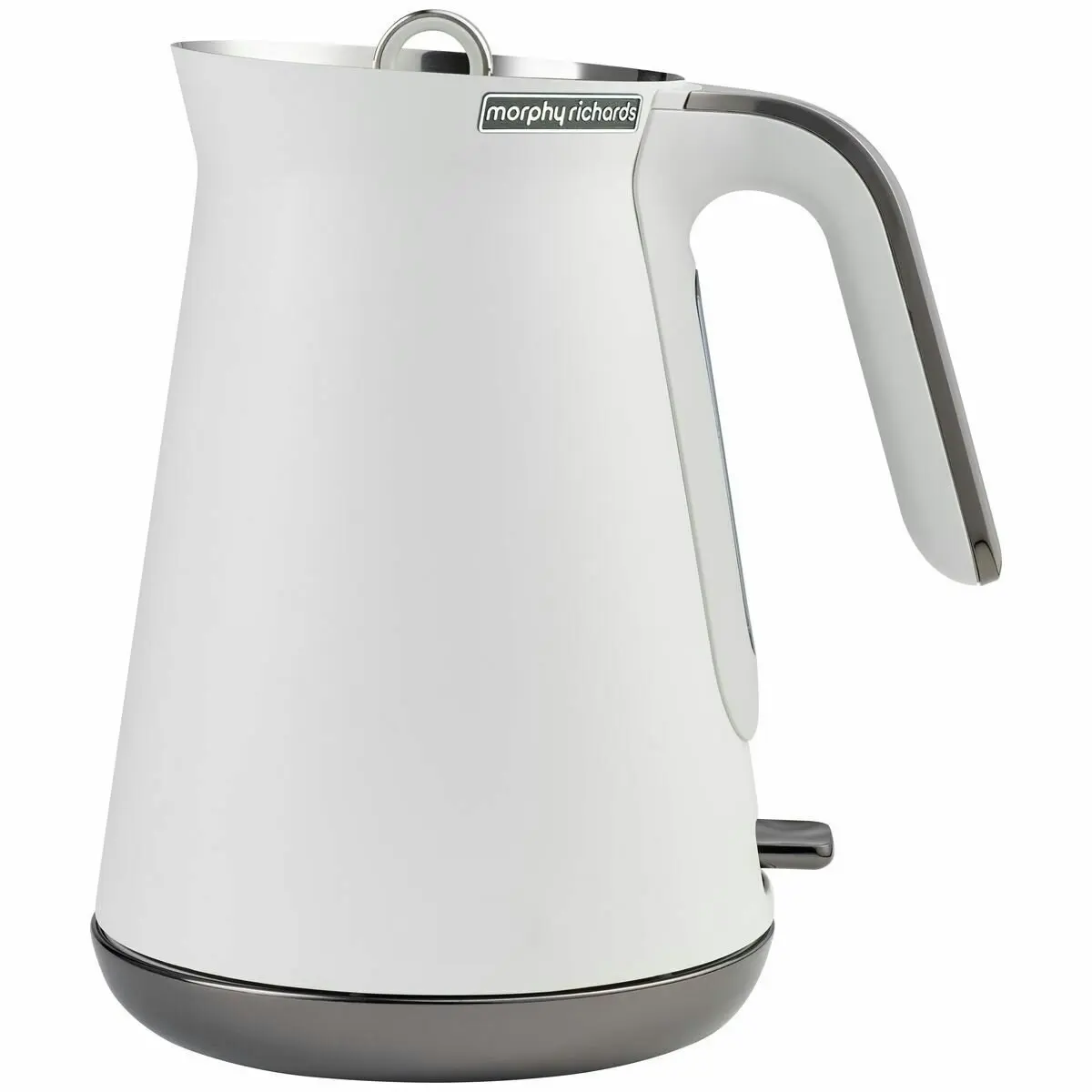 Morphy Richards 1.5 Aspect Kettle - Black Chrome/White