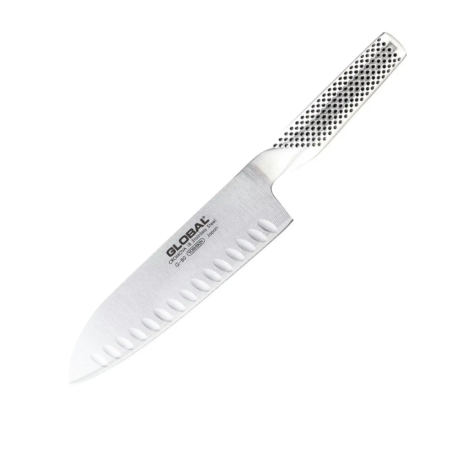 Global 18cm Santoku Fluted Knife