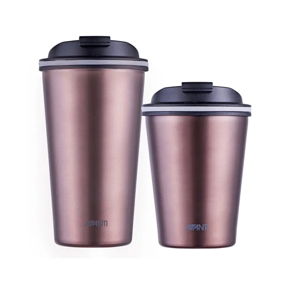 Avanti GOCUP Coffee Cup Pack of 2 Sizes 355ml & 236mlÃ¢â‚¬â€œ Rose Gold